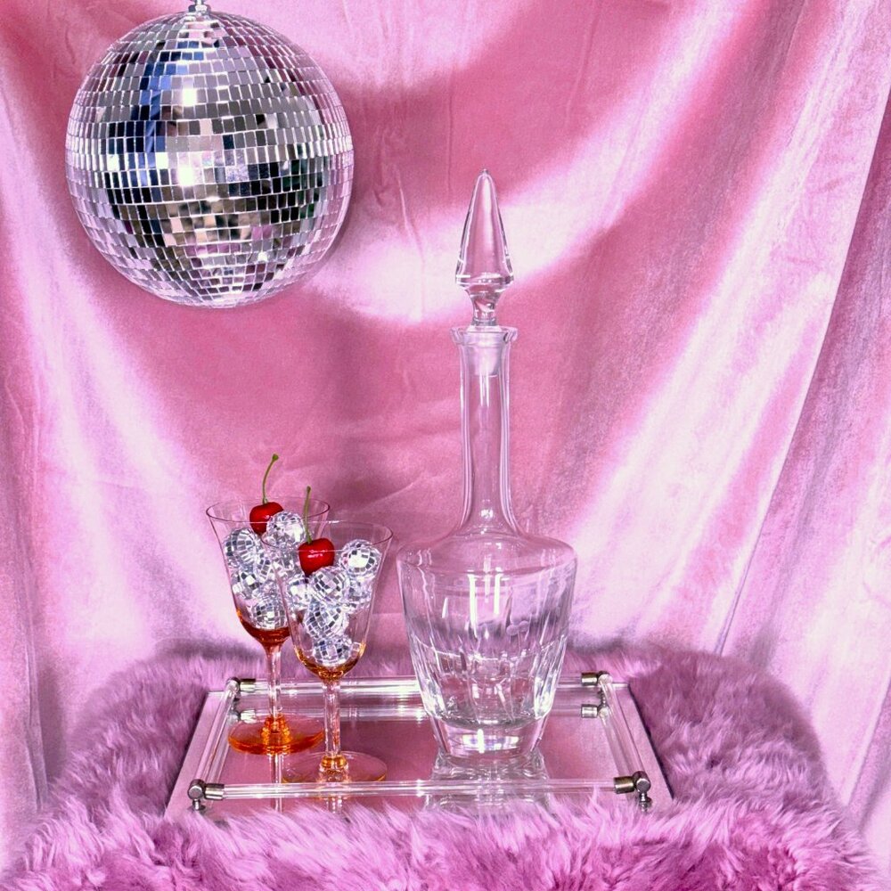 Etched Crystal Decanter